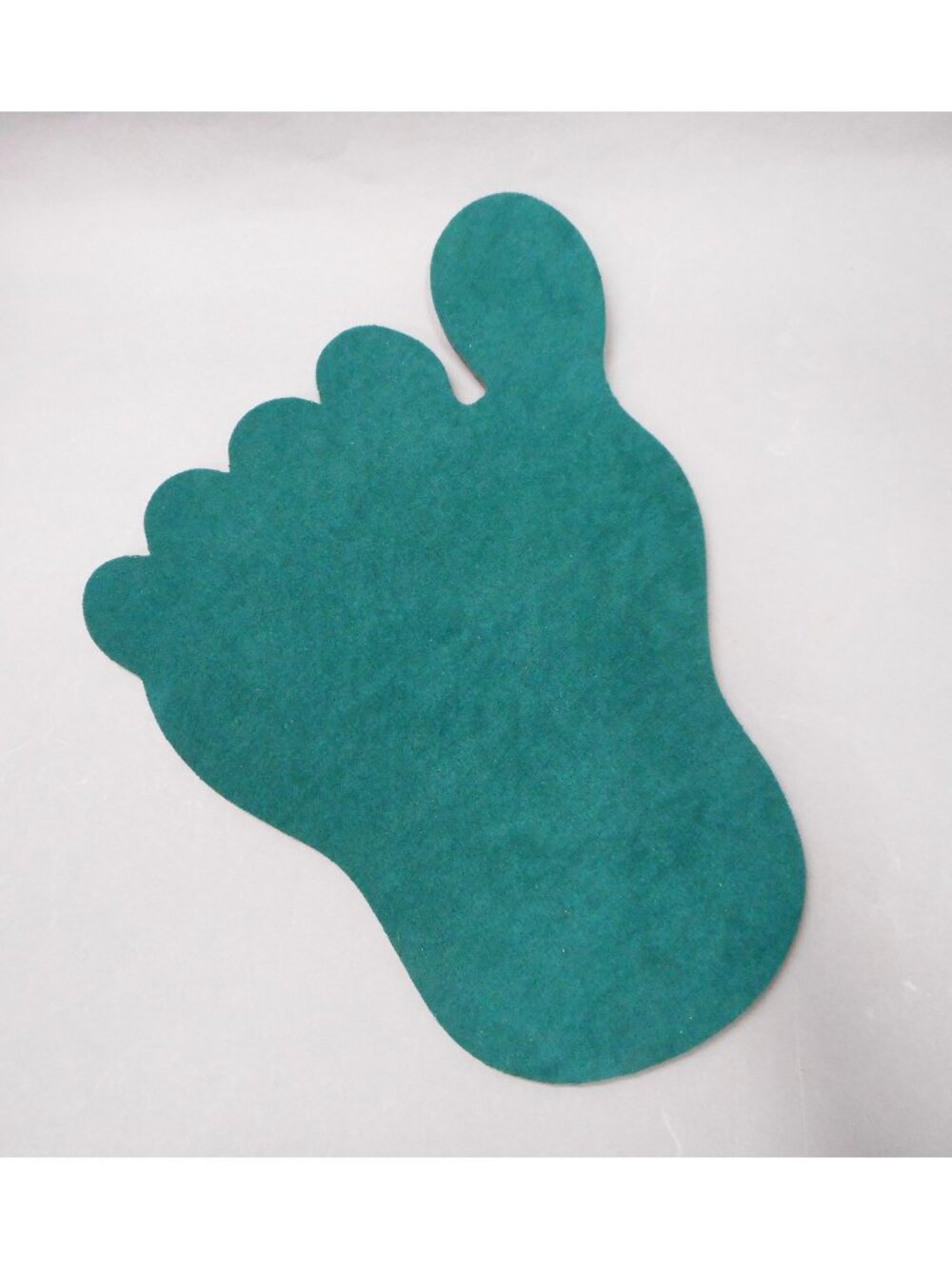 Mouse Pad Foot Shaped - Green Suede - NWOT - Fun Gift